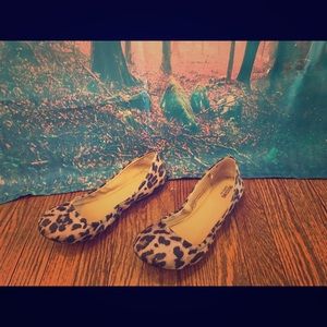 Leopard print flats.